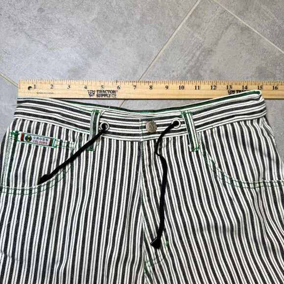 VTG Cross Colours Dig It Black White Striped Baggy Hip Hop Jeans 32 (30) USA - Picture 5 of 16